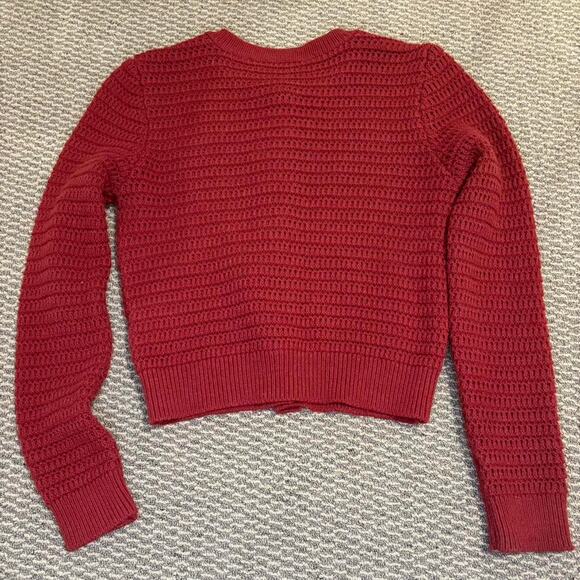 Burgundy Zara Cardigan Size S - Picture 3 of 3